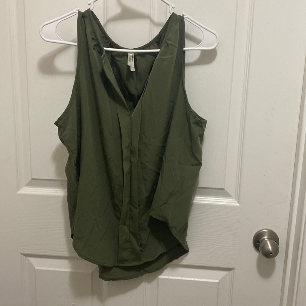 Olive Green dress tank